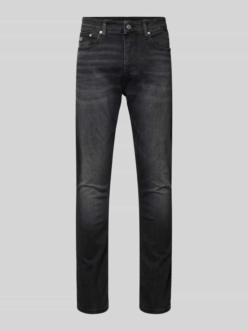 Tommy Jeans Slim fit jeans met labelstitching, model 'AUSTIN'