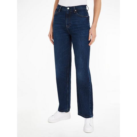 Tommy Hilfiger Straight jeans RELAXED STRAIGHT HW PAM met -logobadge