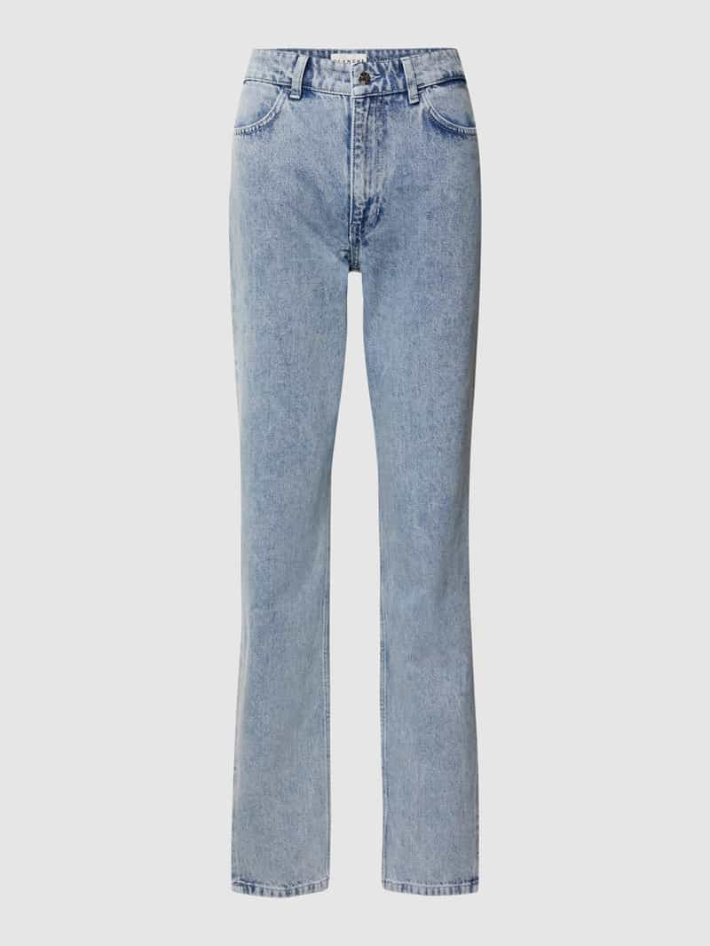 Blanche Jeans met labelpatch, model 'WILLOW'