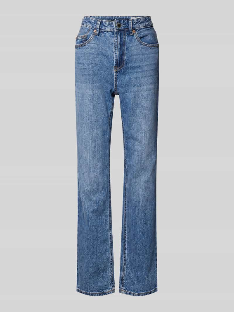 Vero Moda Straight fit jeans van katoenmix met contrastnaden, model 'TESSA'