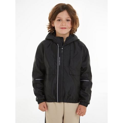 Calvin Klein Winterjack NYLON TAPE WINDBREAKER voor kinderen tot 16 jaar