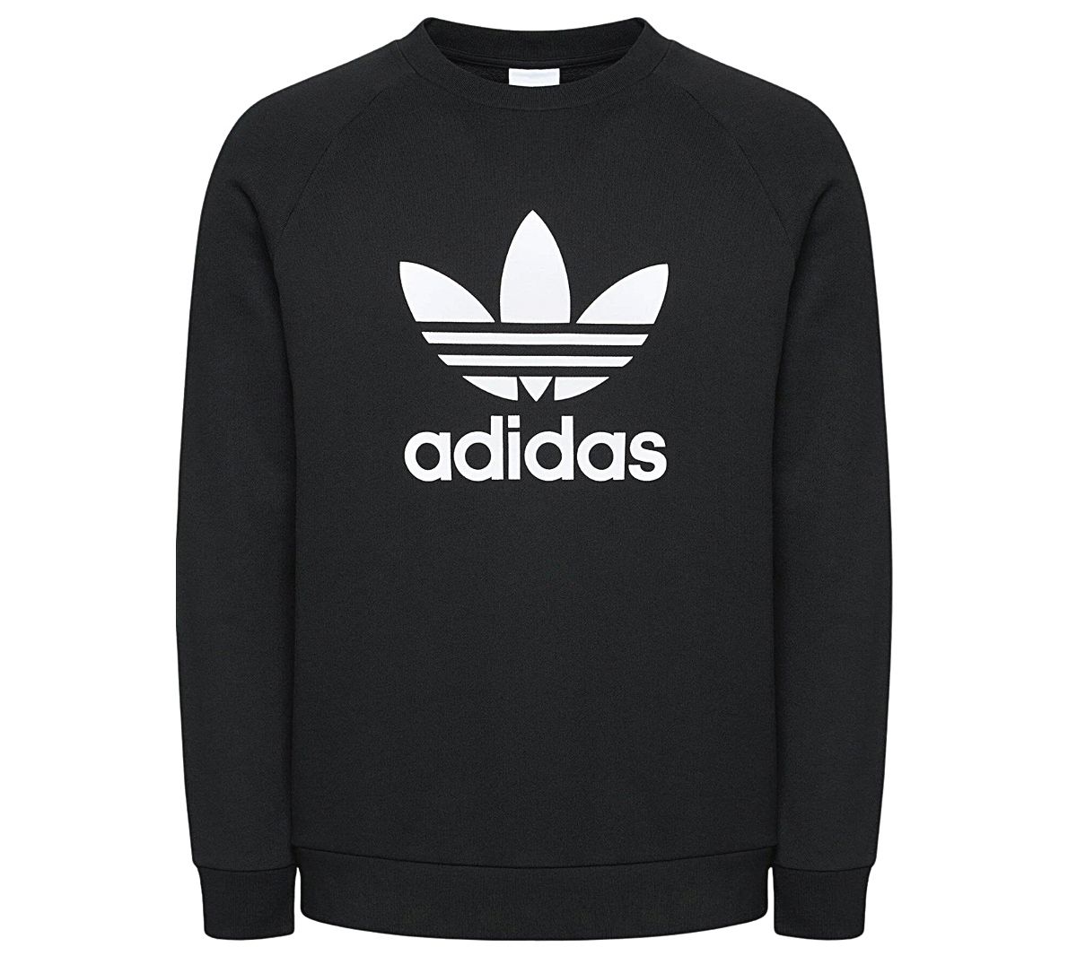 Adidas adicolor Classics Trefoil Crew - Herren Pullover Sweatshirt Schwarz H06651 ORIGINAL S zwart