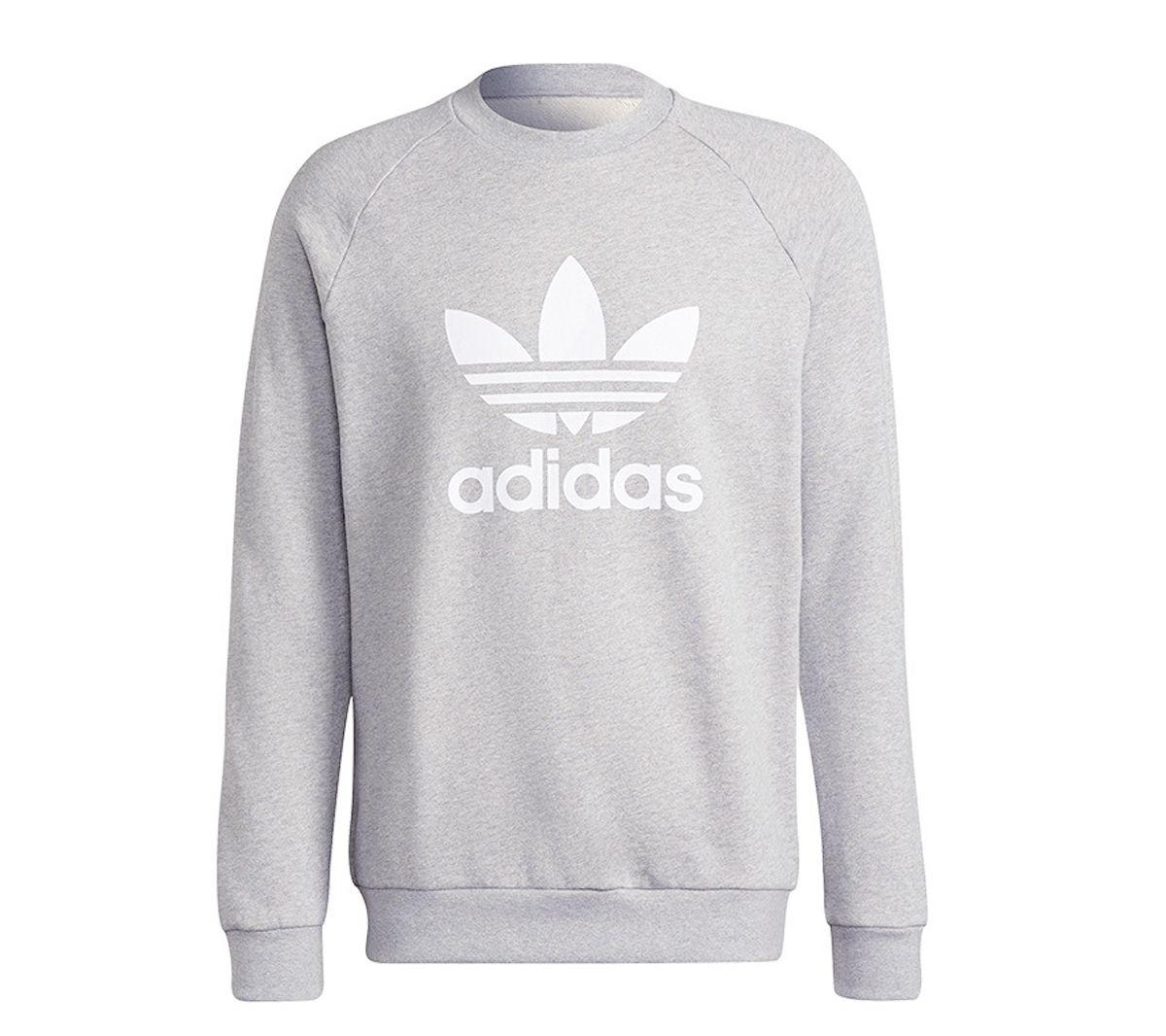 Adidas adicolor Classics Trefoil Crew - Herren Pullover Sweatshirt Grau H06650 ORIGINAL XS grijze kleur