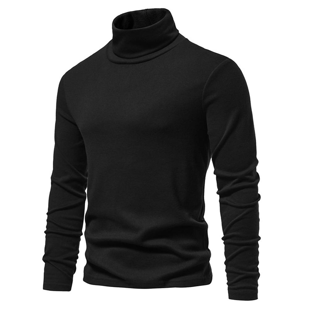 JOHO - CarGear Heren Roll Turtle Neck Tops T-shirt Tee Winter Warme thermische trui met lange mouwen XXL legergroene kleur