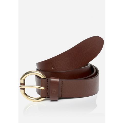 Tom Tailor Leren riem TTJADE 3 cm brede damesriem, modieus veelzijdig, opvallende gesp