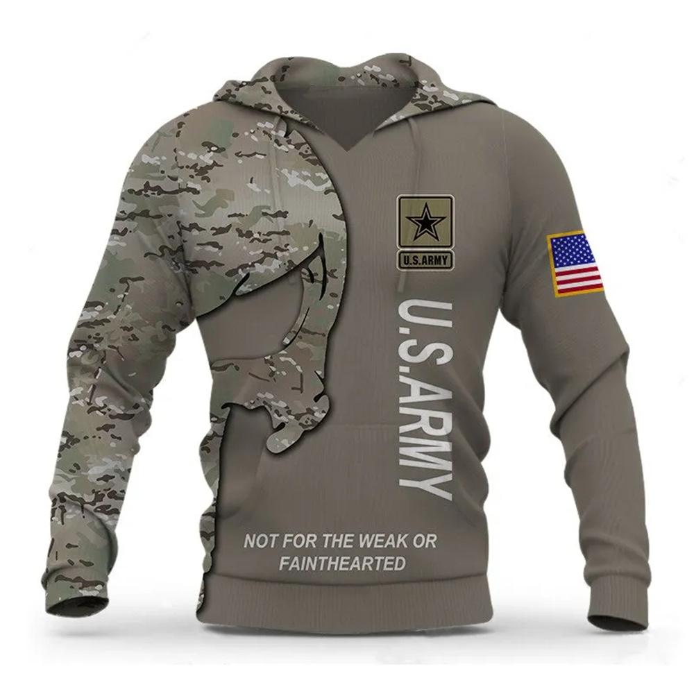 Xiao Xiang Mannen Hoodie Veteraan Militair Leger Soldaat Camo 3D Print Lente Herfst Trui Sweatshirt Mode Trainingspak Mannen Casual Hoodies 4XL