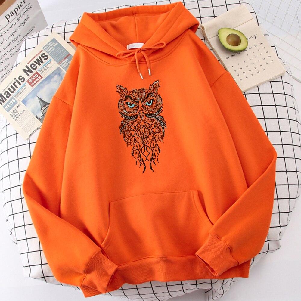 Boutique sports suit series 2 Hot Sale Dikke Winter Heren Hoody Onstuimige Uil Gezicht Afdrukken Sportwear Fleece Herfst Mannelijke Oversized Comfortabele Sweatshirt met capuchon S