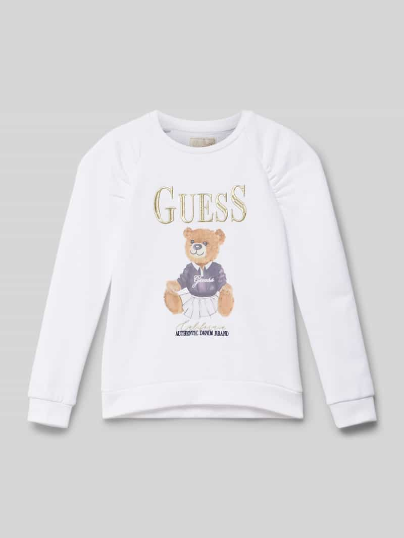 Guess Shirt met lange mouwen en labelstitching, model 'ACTIVE'