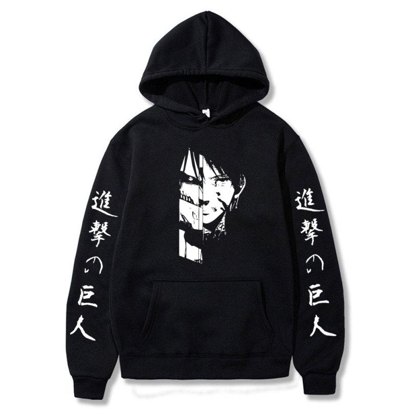 Xuhaijian02 Japanse Anime Aanval op Titan Hoodies Mannen Het Laatste Seizoen Titans Aanval Cartoon Streetwear Sweatshirts Vintage Hoodie Mannen M