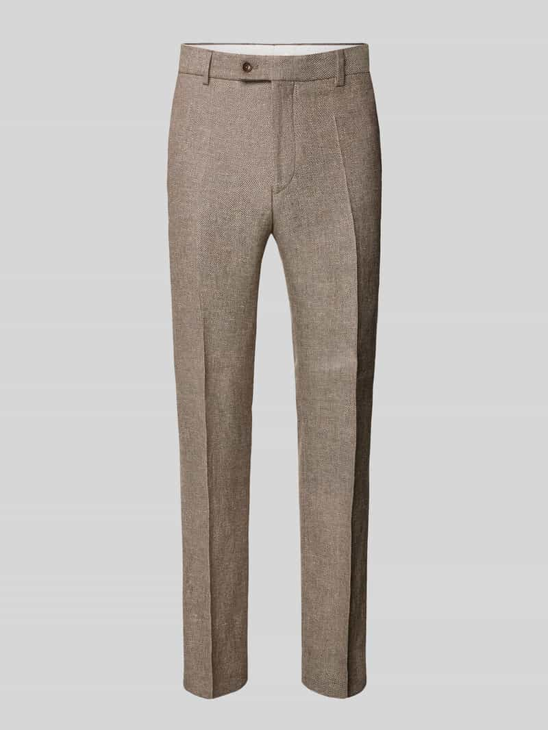 CG - Club of Gents Pantalon van linnenmix met wol, model 'Paco'