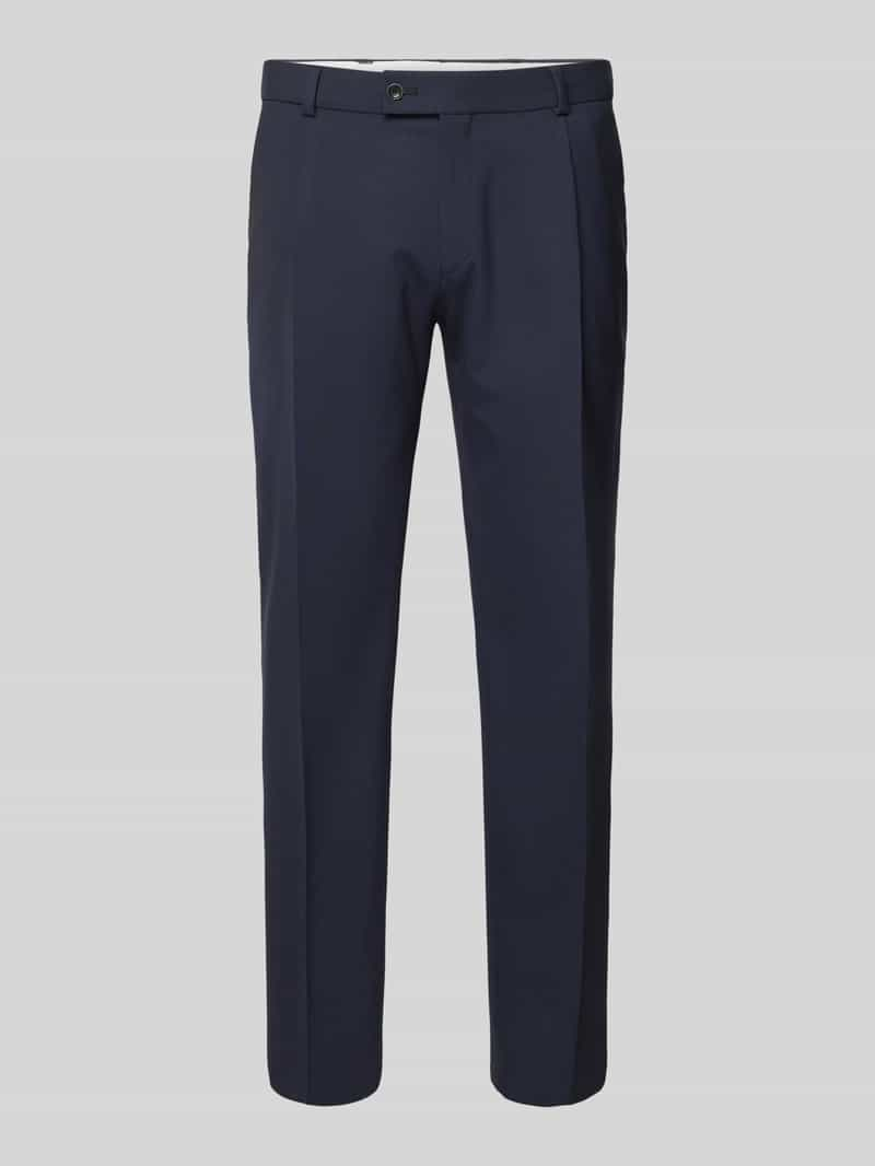 CG - Club of Gents Regular fit pantalon met persplooien, model 'Peter'