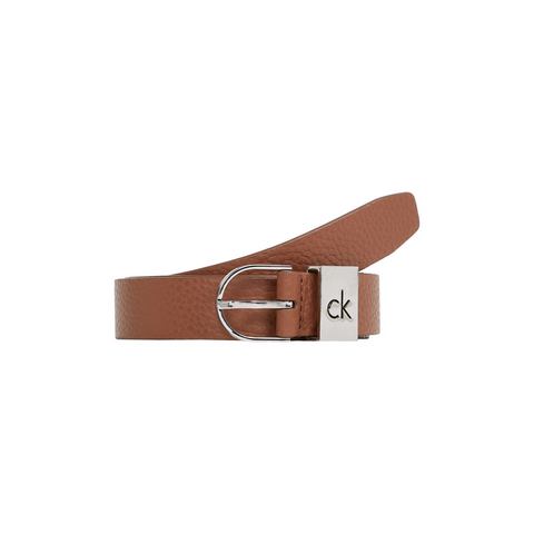 Calvin Klein Leren riem CK LOOP THIN ROUND BUCKLE 2.5