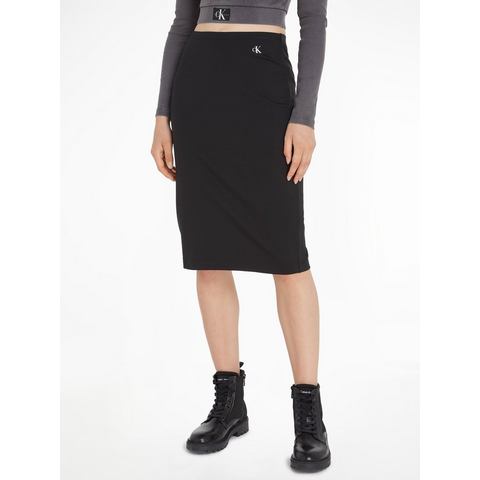 Calvin Klein Sweatrok ARCHIVAL MILANO LR MIDI SKIRT