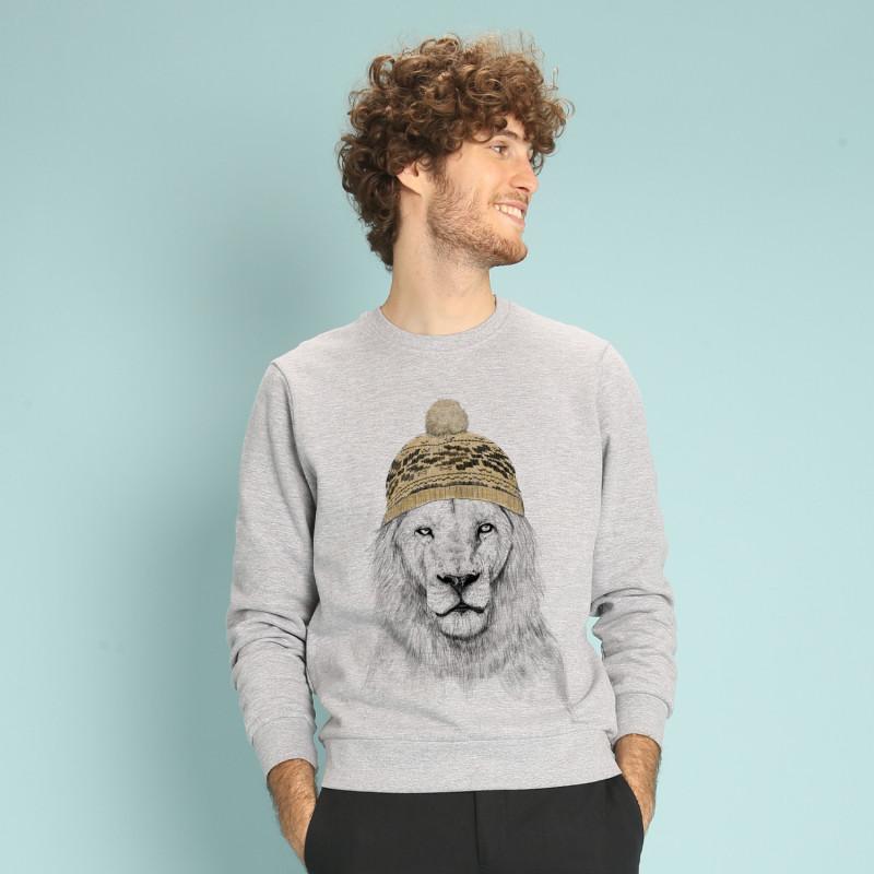 Le Roi du Tshirt Sweat Homme - WINTER IS COMING XS heide grijze kleur