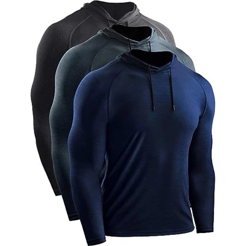 SHIZI Sporthoodies voor heren Jas Gym Fitness Gespierde trainingspakken Sportkleding Workout Atletische truien Training Hardloopsweatshirts Heren XXXXL zwart