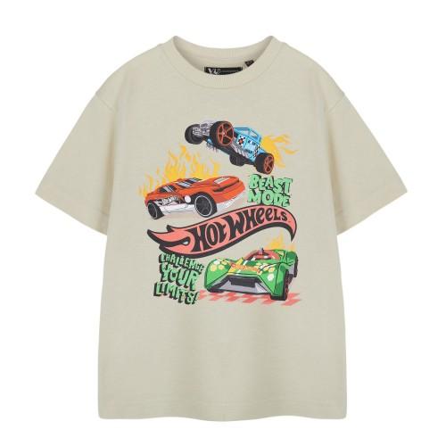 Hot Wheels jongens Beast Mode T-shirt 5-6 Years beige