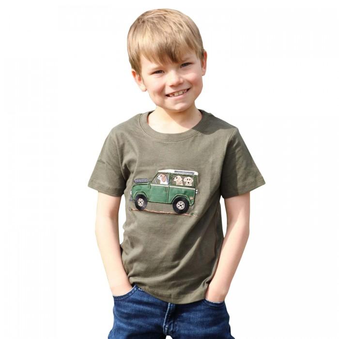 Pertemba FR - Apparel British Country Collection Kinder/Kinder Offroader & Honden T-shirt 1-2 Years olijf