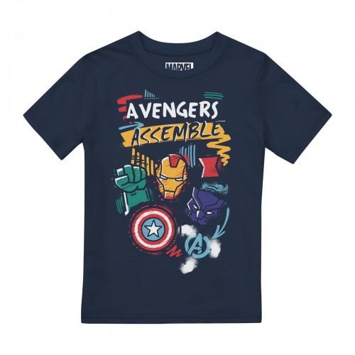 Marvel avengers jongens Trio superheld T-shirt 3-4 Years Vloot