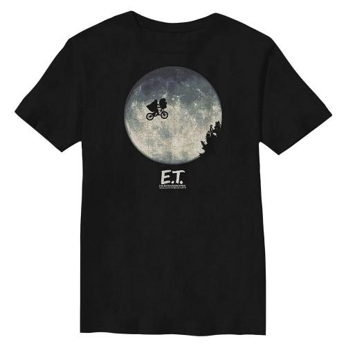 E.T. the Extra-Terrestrial EN. het buitenaardse jongensover-the-maan-T-shirt 7-8 Years zwart