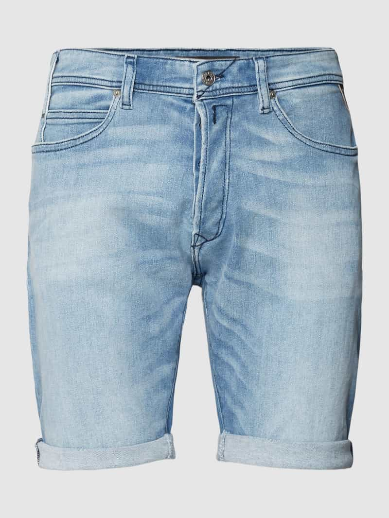 Replay Jeansshorts met labelpatch