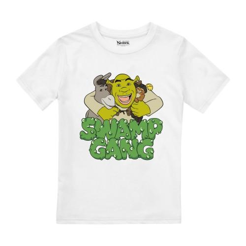 Pertemba FR - Apparel Shrek jongens moeras bende T-shirt 3-4 Years wit