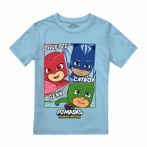 PJ Masks jongens komische helden T-shirt 7-8 Years lichtblauwe kleur