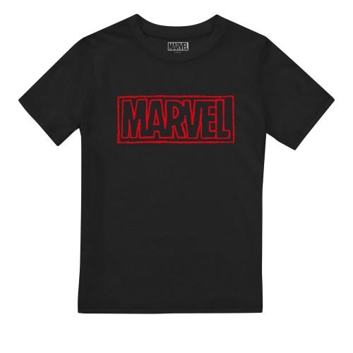 Marvel jongens Doodle baksteen T-shirt 7-8 Years zwart