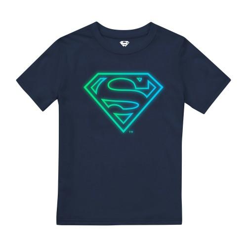 Superman jongens Arcade-logo T-shirt 12-13 Vloot