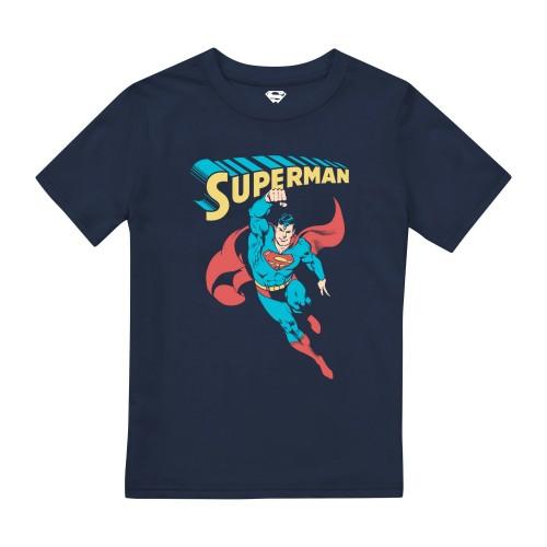 Superman jongens superheld T-shirt 7-8 Years Vloot