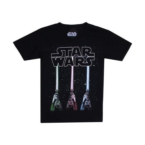 Star Wars Boys Lightsaber T-Shirt 9-10 Years zwart