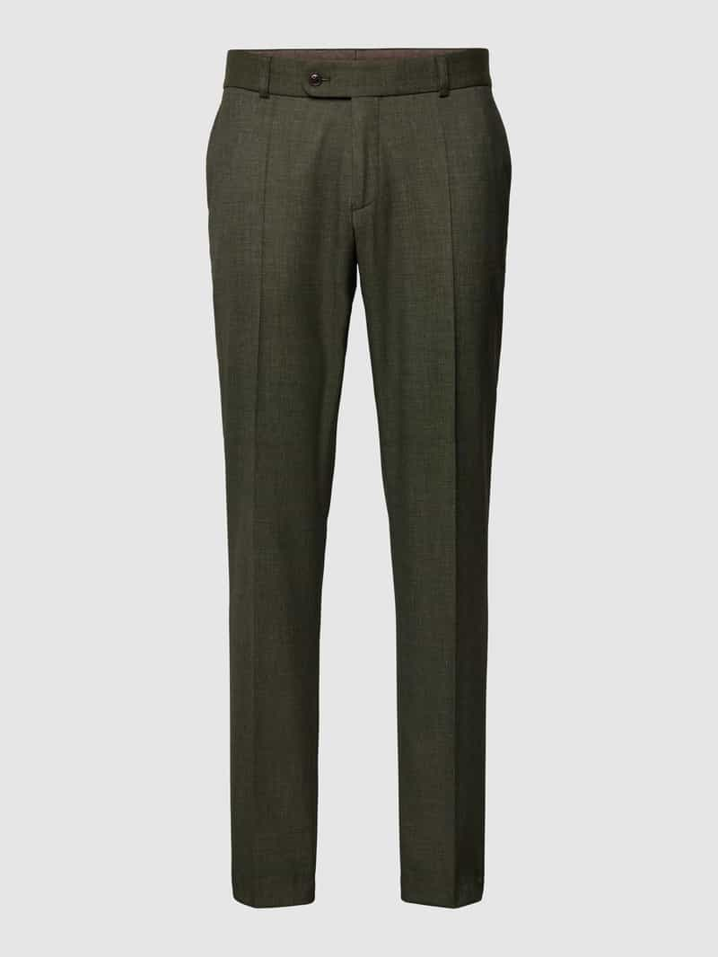 Carl gross Regular fit pantalon met persplooien, model 'Tomte'