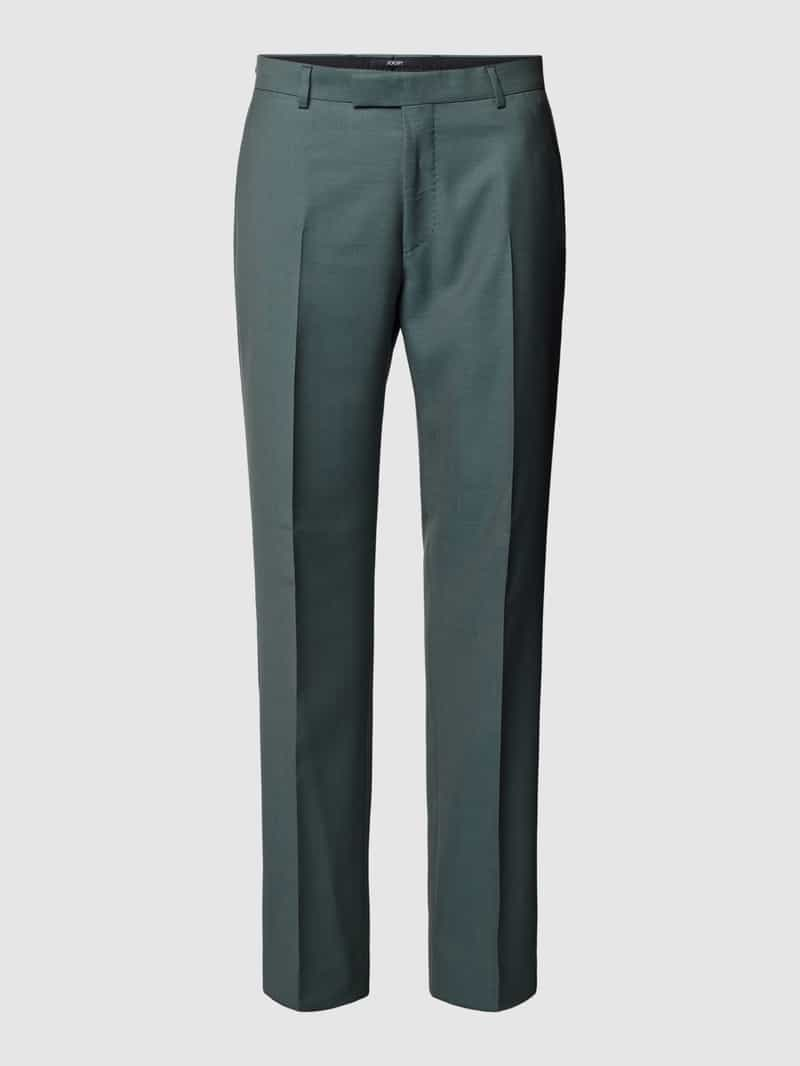 JOOP! Collection Slim fit pantalon van scheerwol met persplooien, model 'Blayr'