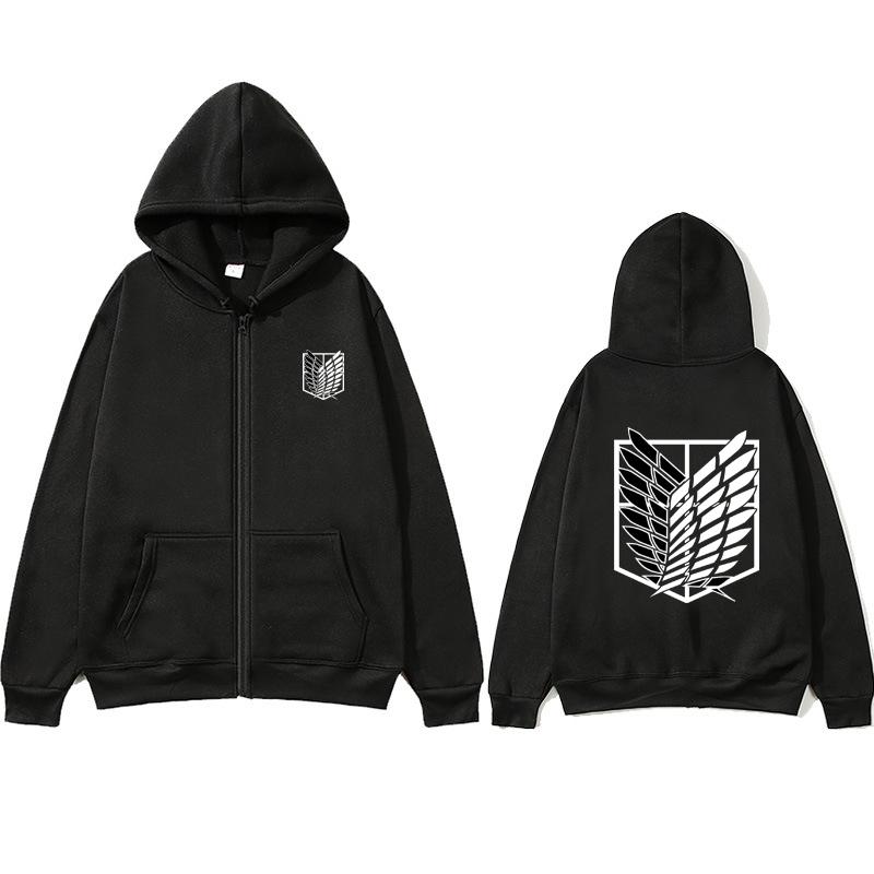 Boutique sports suit series 2 Japanse Anime Attacks Titan Heren Zip Hoodies Hiphop Sweatshirts Herfst Casual Truien Zip Hoodies Mode Zip Sweatshirts S