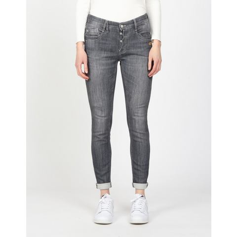 GANG Relax fit jeans 94GERDA met half open knoopsluiting