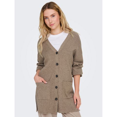 Only Vest ONLKATIA LS RIB V LOOSE CARDIGAN CC KNT