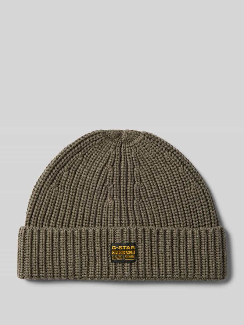 G-Star Raw Beanie van viscosemix met labelpatch