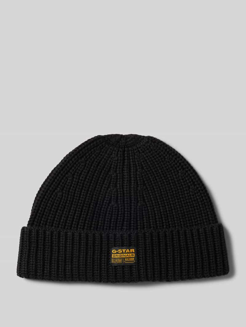 G-Star Raw Beanie van viscosemix met labelpatch