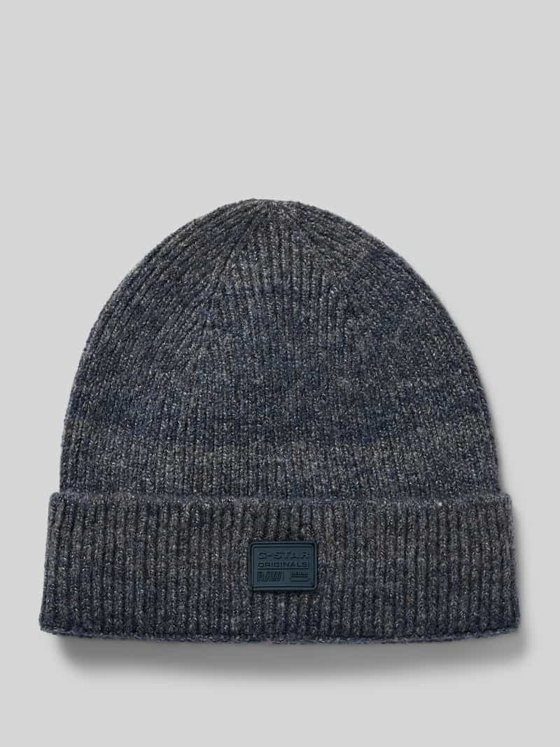 G-Star Raw Beanie met labelpatch en wol, model 'Geffo'