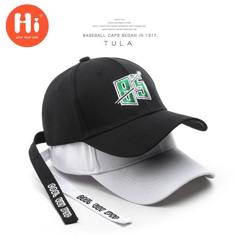 Hi Cap Mode Borduren Baseball Cap Zomer Outdoor Verstelbare Hip Hop Hoeden Bone Snapback Hoed wit