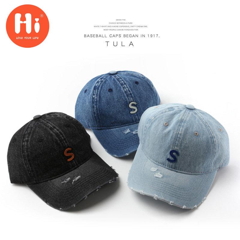 Hi Cap Mode Borduren Baseball Cap Zomer Outdoor Verstelbare Hip Hop Hoeden Bone Snapback Hoed zwart