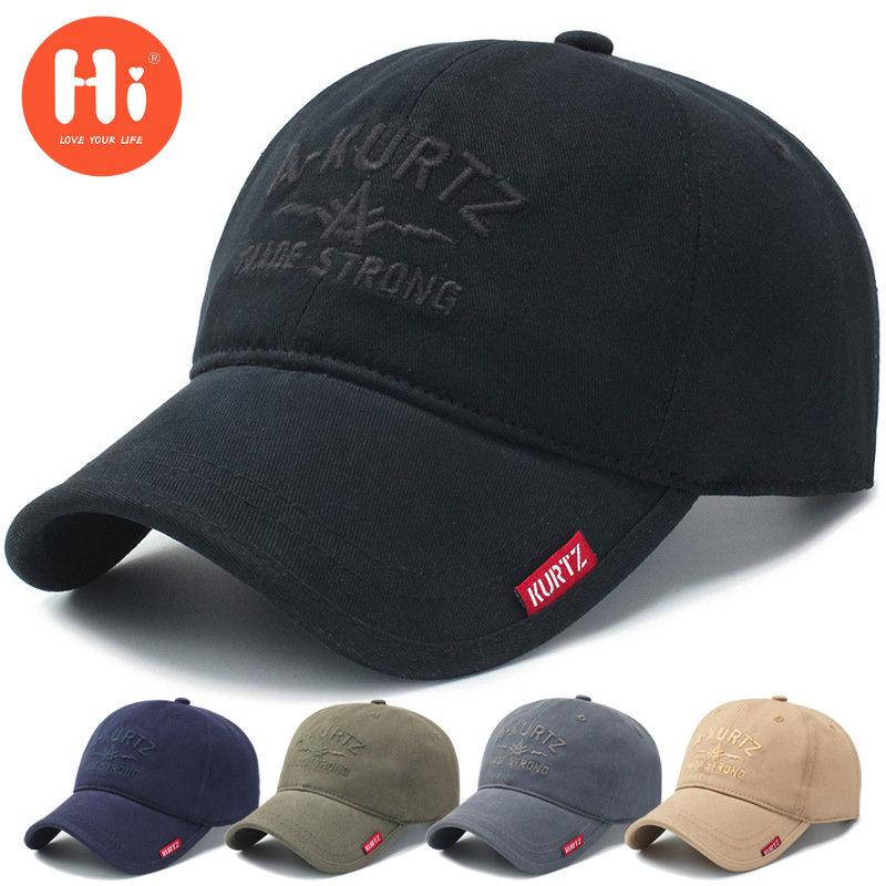 Hi Cap Mode Borduren Baseball Cap Zomer Outdoor Verstelbare Hip Hop Hoeden Bone Snapback Hoed adjustable kaki