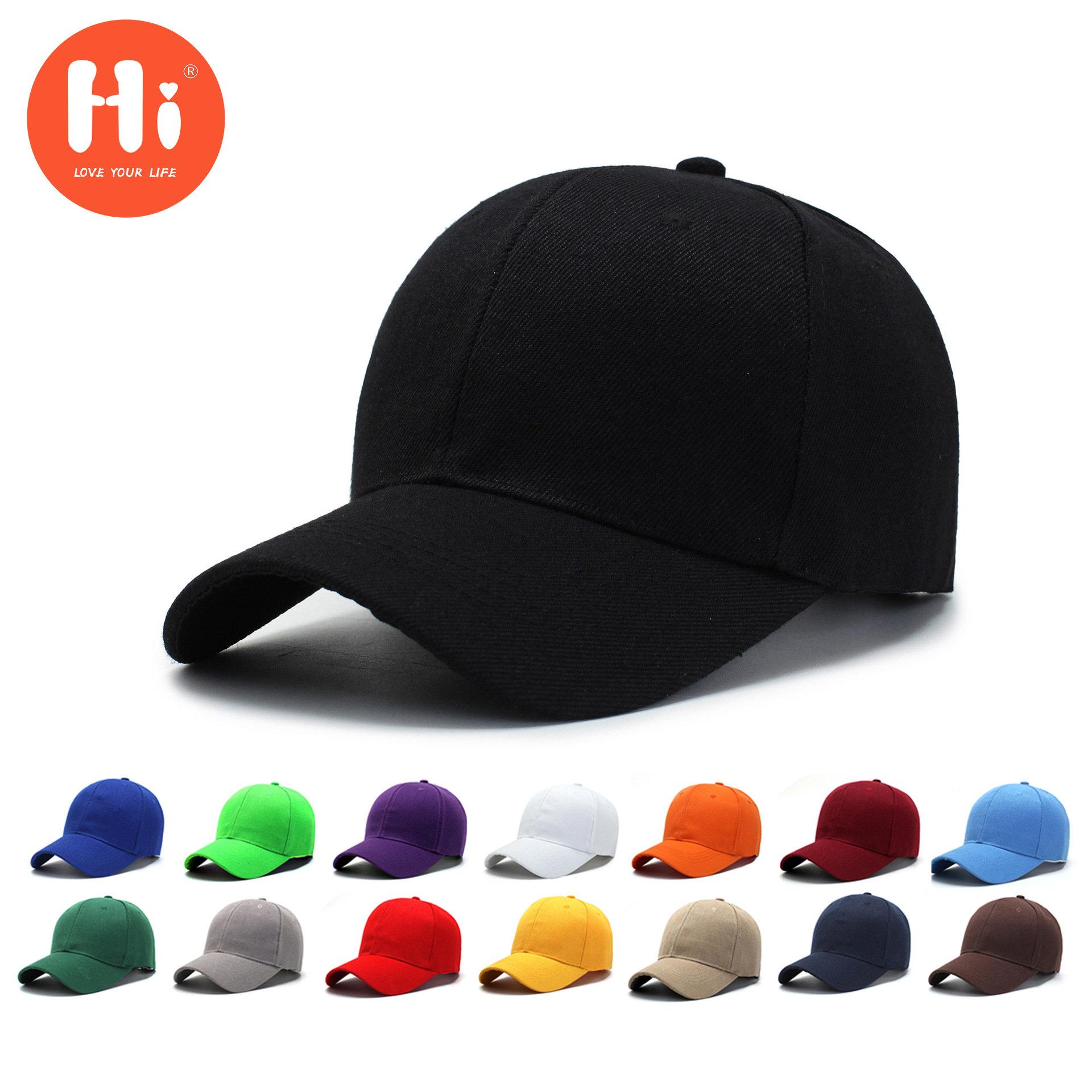 Hi Cap Mode Borduren Baseball Cap Zomer Outdoor Verstelbare Hip Hop Hoeden Bone Snapback Hoed adjustable rood