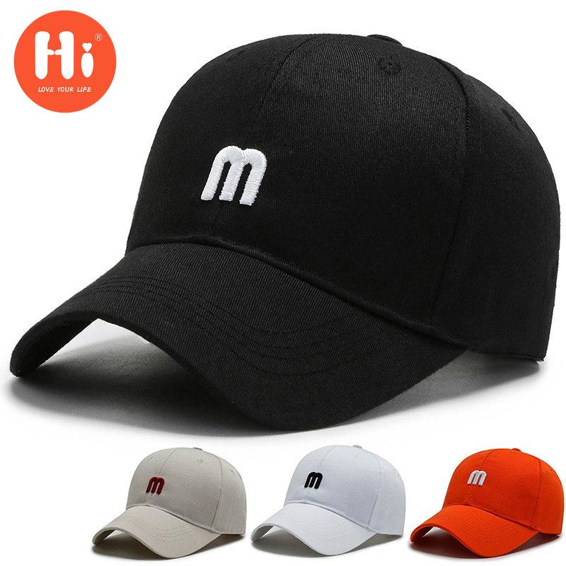 Hi Cap Mode Borduren Baseball Cap Zomer Outdoor Verstelbare Hip Hop Hoeden Bone Snapback Hoed adjustable zwart