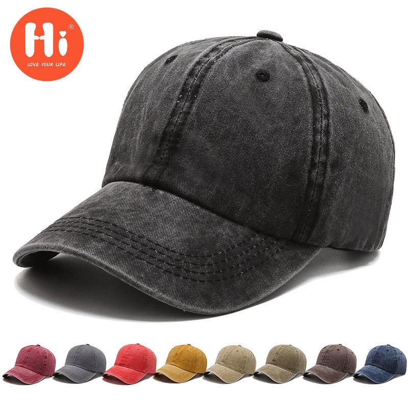 Hi Cap Mode Borduren Baseball Cap Zomer Outdoor Verstelbare Hip Hop Hoeden Bone Snapback Hoed adjustable blauw