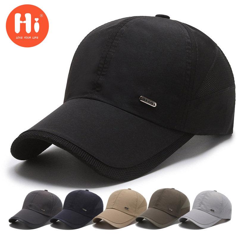 Hi Cap Mode Borduren Baseball Cap Zomer Outdoor Verstelbare Hip Hop Hoeden Bone Snapback Hoed adjustable groen