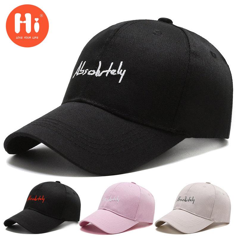 Hi Cap Mode Borduren Baseball Cap Zomer Outdoor Verstelbare Hip Hop Hoeden Bone Snapback Hoed adjustable roze