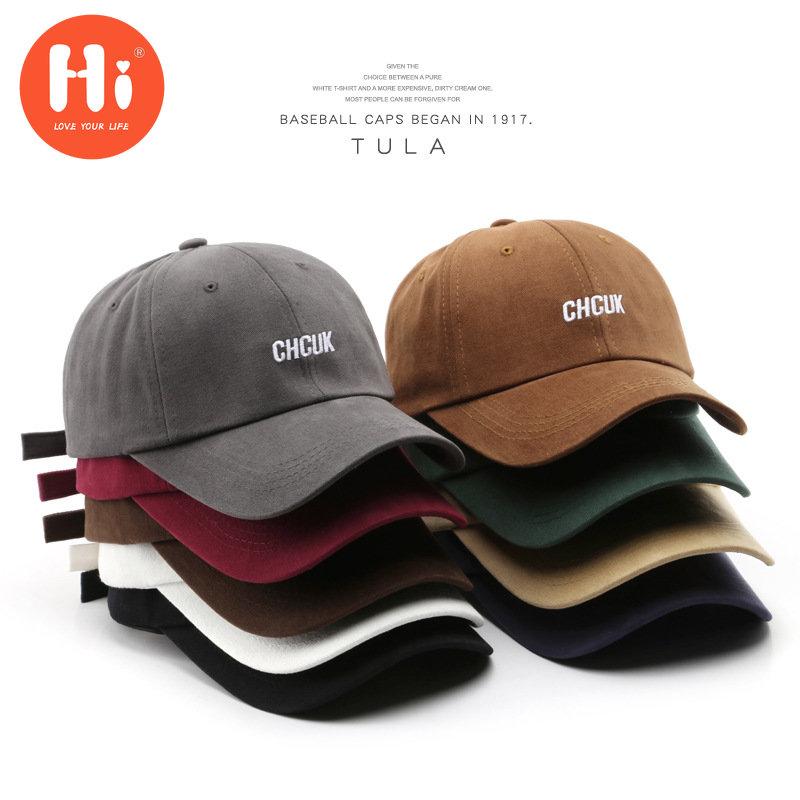 Hi Cap Mode Borduren Baseball Cap Zomer Outdoor Verstelbare Hip Hop Hoeden Bone Snapback Hoed wit