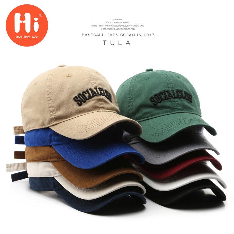 Hi Cap Mode Borduren Baseball Cap Zomer Outdoor Verstelbare Hip Hop Hoeden Bone Snapback Hoed wit