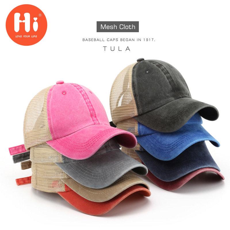 Hi Cap Mode Borduren Baseball Cap Zomer Outdoor Verstelbare Hip Hop Hoeden Bone Snapback Hoed adjustable zwart