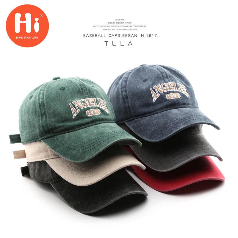 Hi Cap Mode Borduren Baseball Cap Zomer Outdoor Verstelbare Hip Hop Hoeden Bone Snapback Hoed adjustable zwart